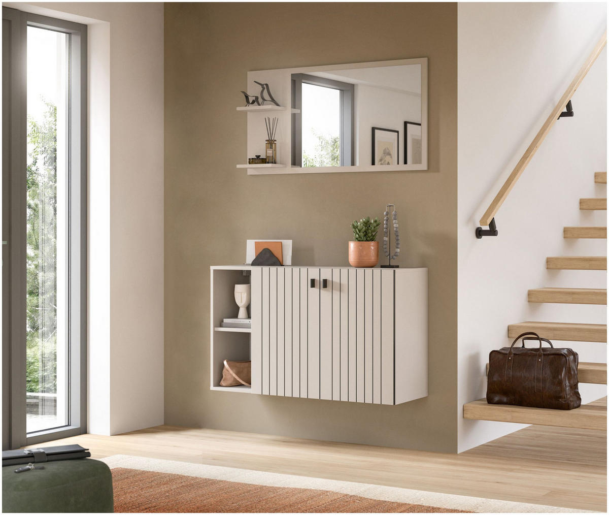 SPIEGEL Station Kaschmir Nachbildung - Kaschmir, Holzwerkstoff (106/55/16cm) - Xonox