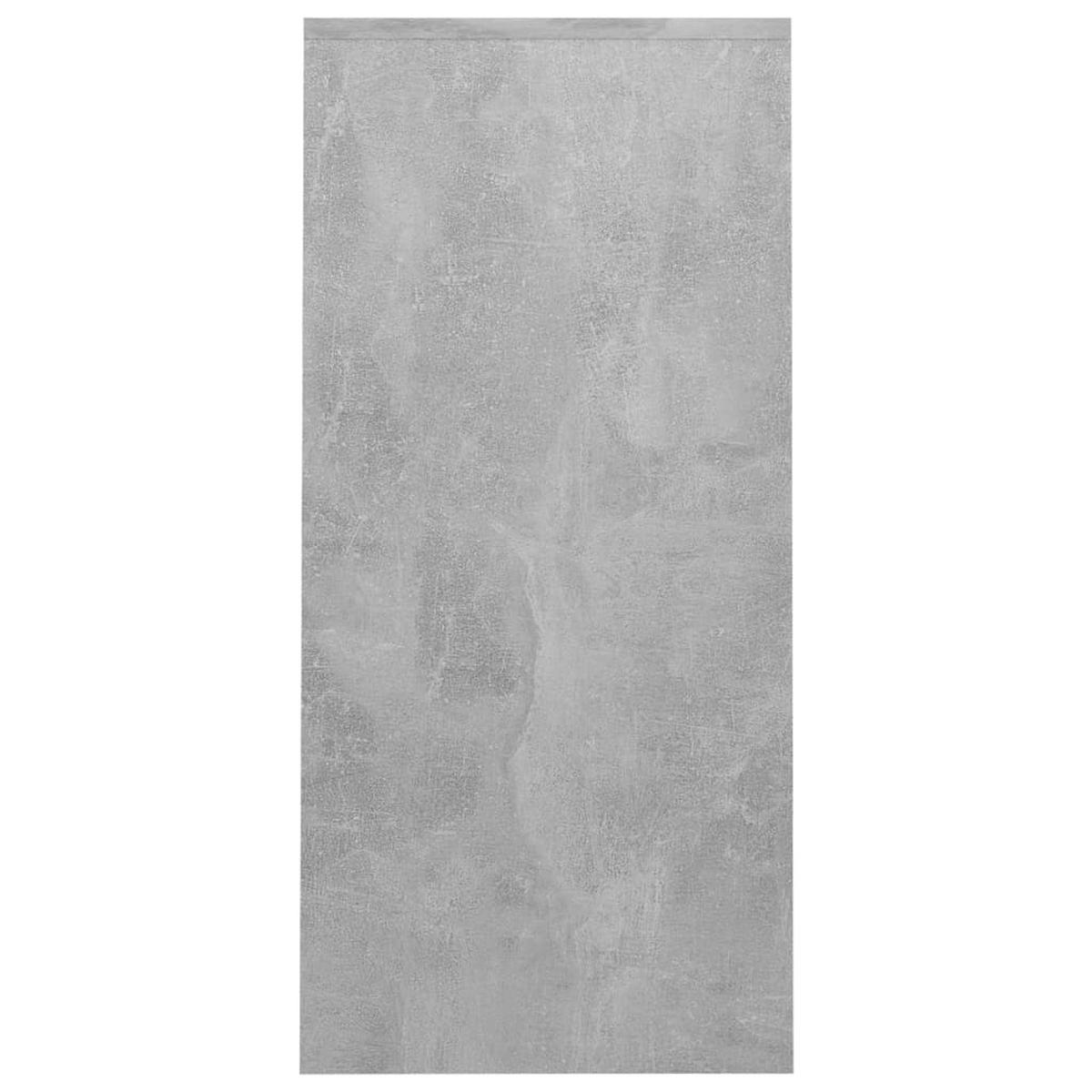 SCHREIBTISCH mit 4 Fächern 102,5/35/75 cm aus Holzwerkstoff Betongrau - Hellgrau/Grau, Holz (35/102.5/75cm) - vidaXL