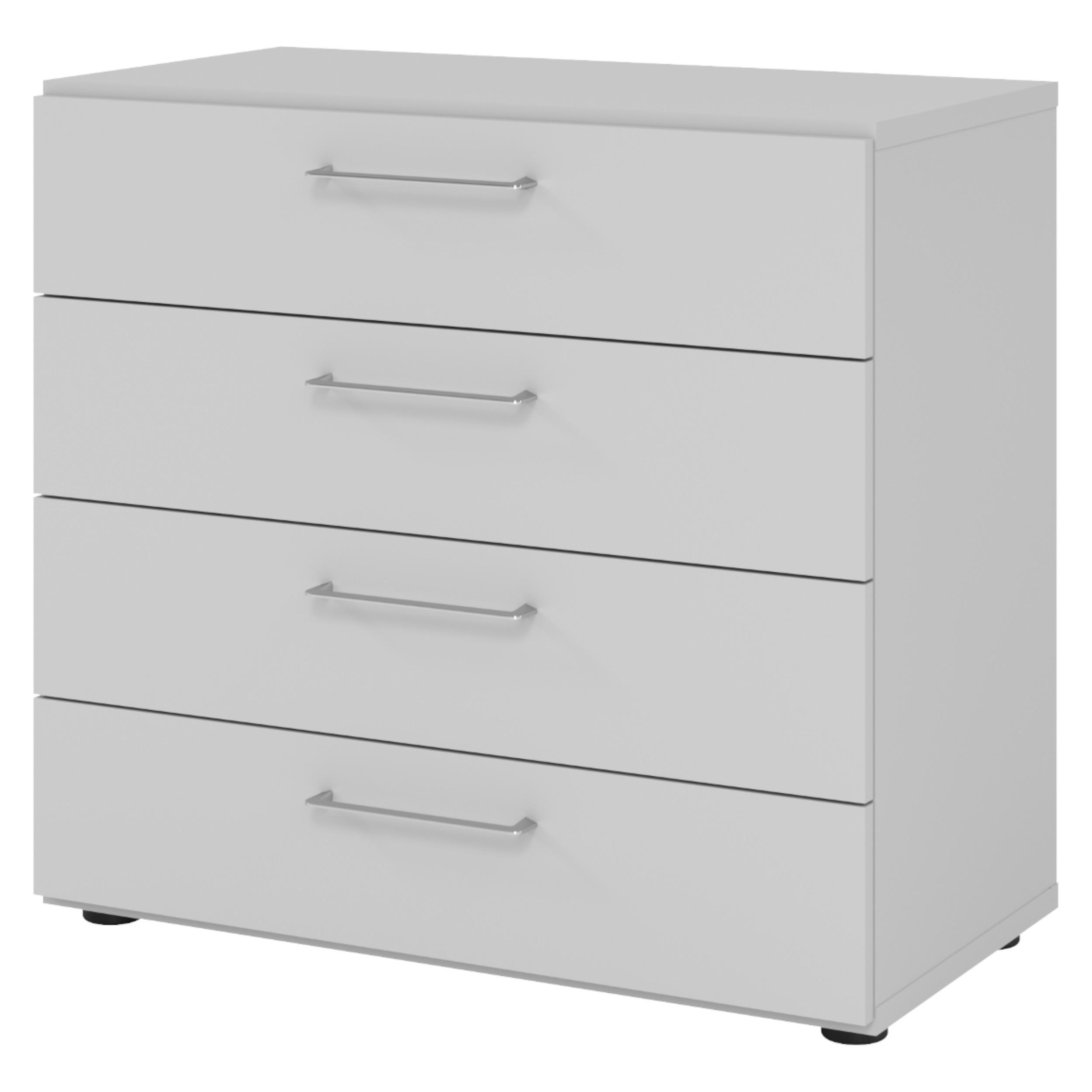 SCHUBLADENSCHRANK - 4 Schübe 42/80/74,8 cm in Grau - Grau, Holzwerkstoff (80/74.8/42cm) - bümö