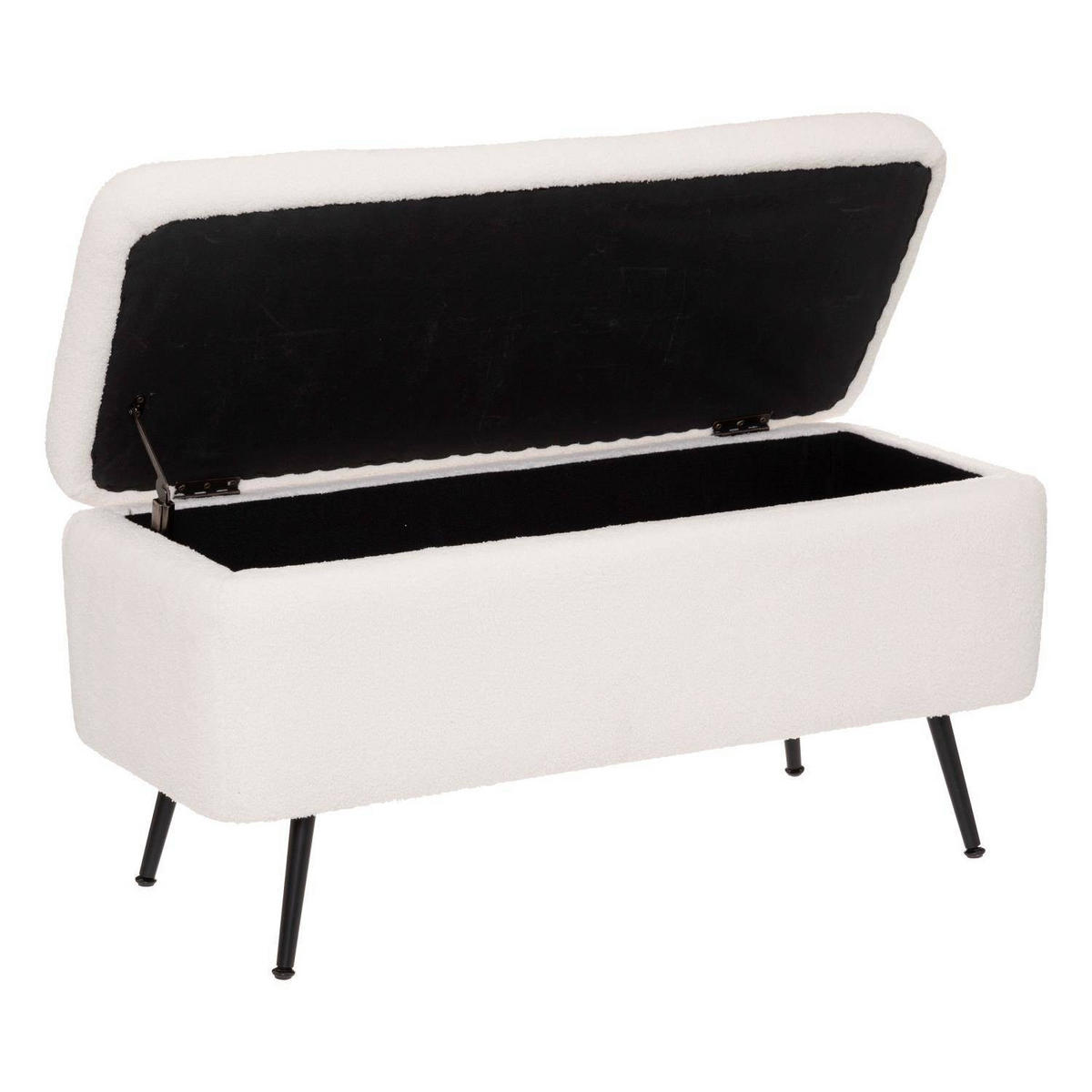 SITZBANK 100/40/48,5 cm - Weiß, Kunststoff (48.5/40.5/100cm) - Atmosphera Createur d´interieur