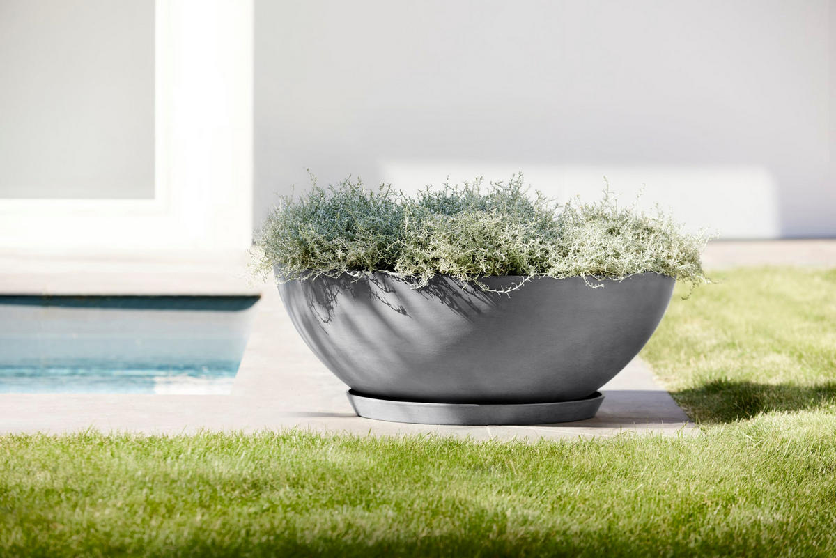 BLUMENTOPF Vienna 70/25,3 cm Grau - Grau, Kunststoff (70/25.3cm) - Ecopots