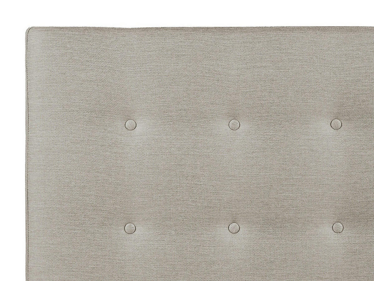 POLSTER-BETTKOPFTEIL - 160 cm - Stoff - Beige - FRANCESCO - Beige, Textil (164.5/125/9.5cm) - Vente-Unique