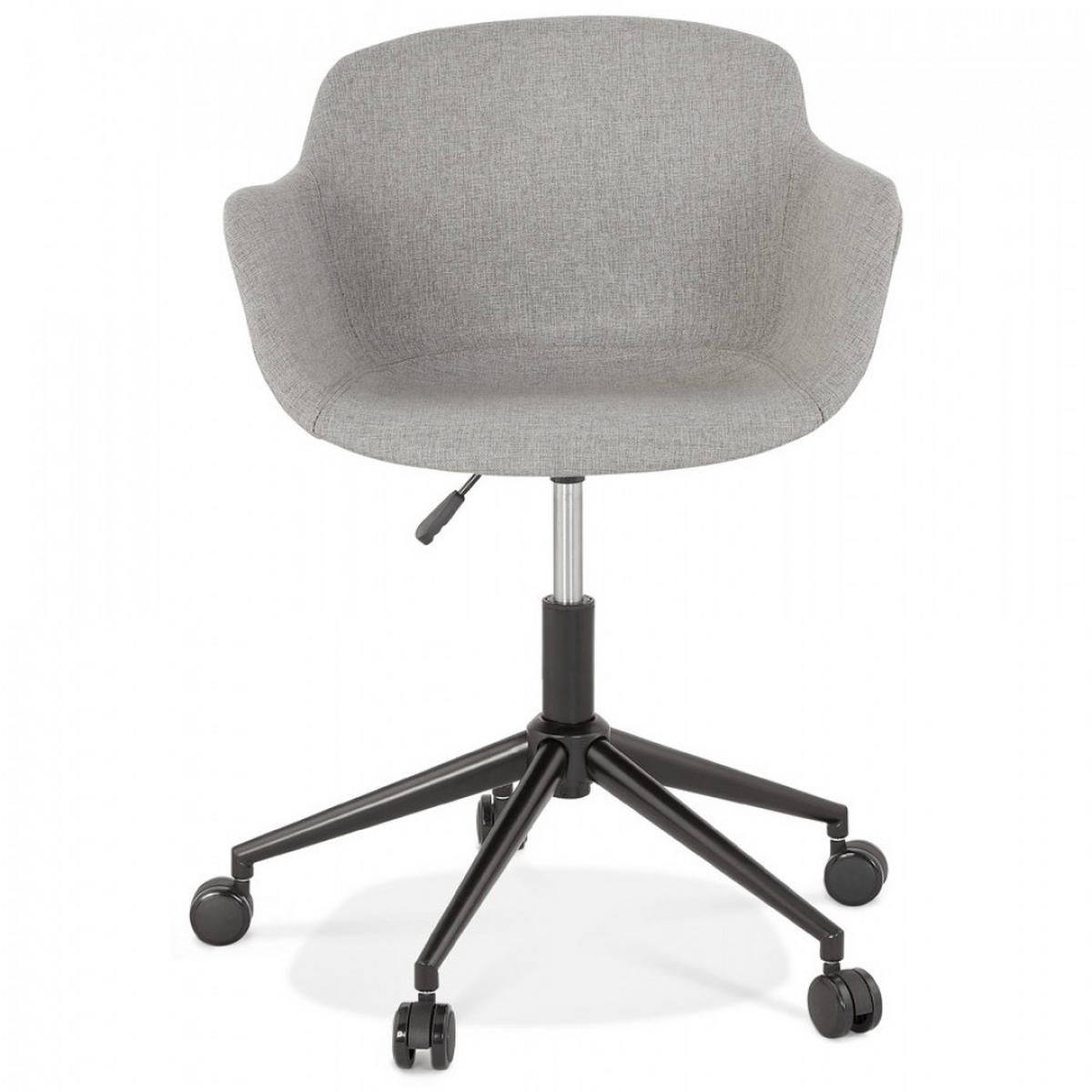 STUHL mit Armlehnen grau 59x80x54cm - Hellgrau/Schwarz, Textil/Metall (59/80/54cm) - AlterEgo