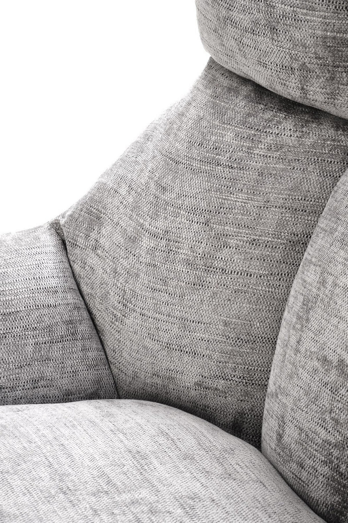 DREHSESSEL mit Polsterung COZY 360° - Grau, Textil (72/87/79cm) - Lookway