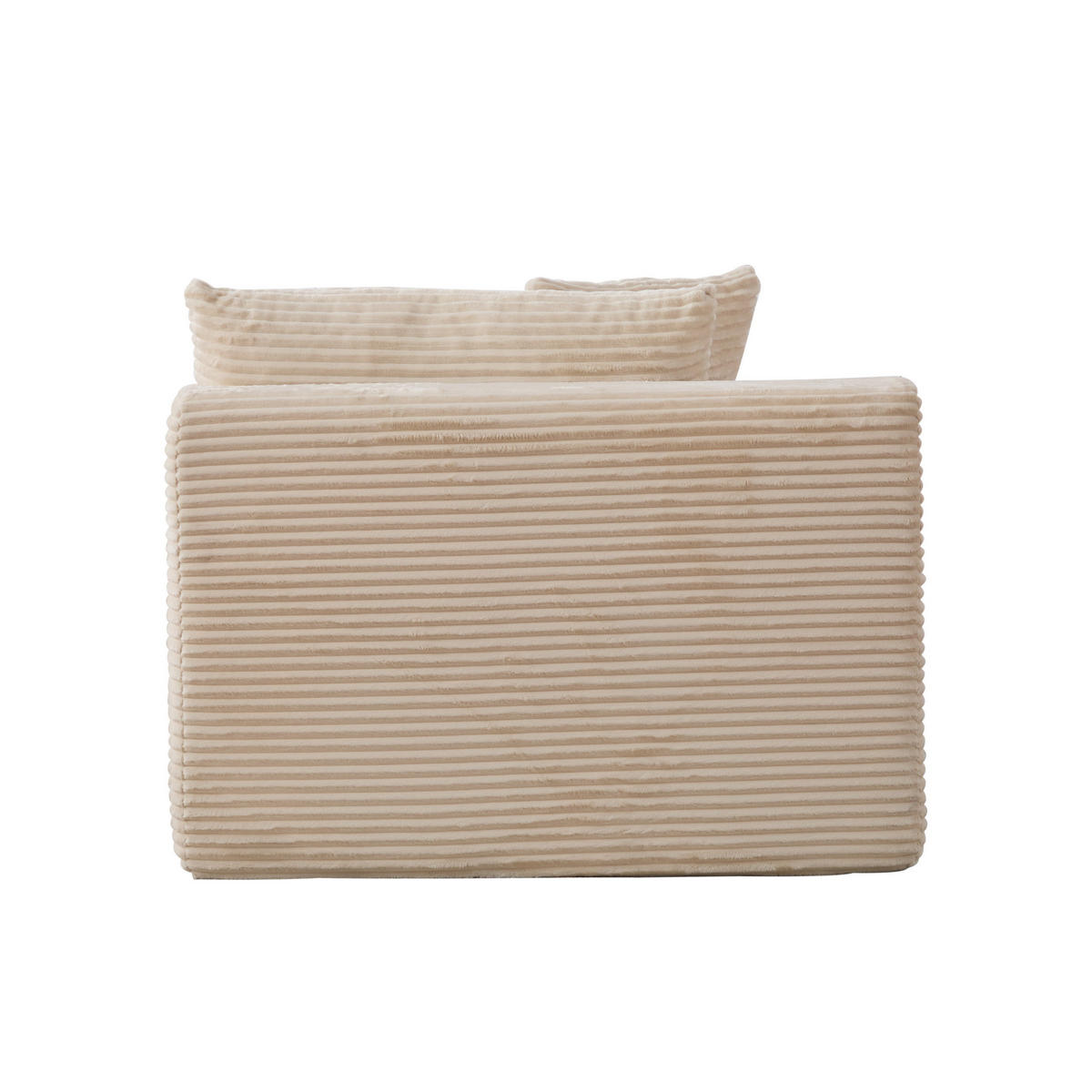 SOFAELEMENT 174/100/74.5 cm Beige Chenillestoff - Beige, Textil (100/74.5/174cm) - Oxeza