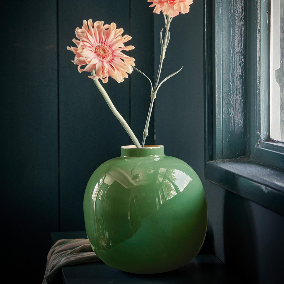 VASE Metal grün 23 cm - Jadegrün, Metall (23cm) - Pip Studio