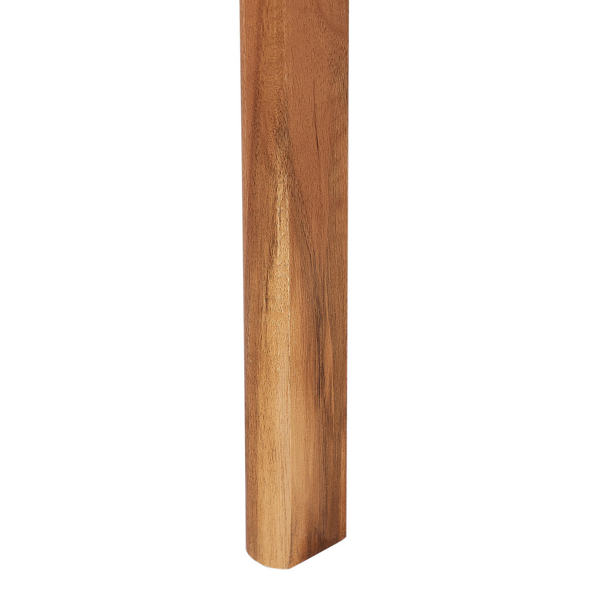 GARTENSTUHL 4er-Set Holz Heller Holzfarbton Agello - Hellbraun, Holz (55/88/60cm) - Beliani