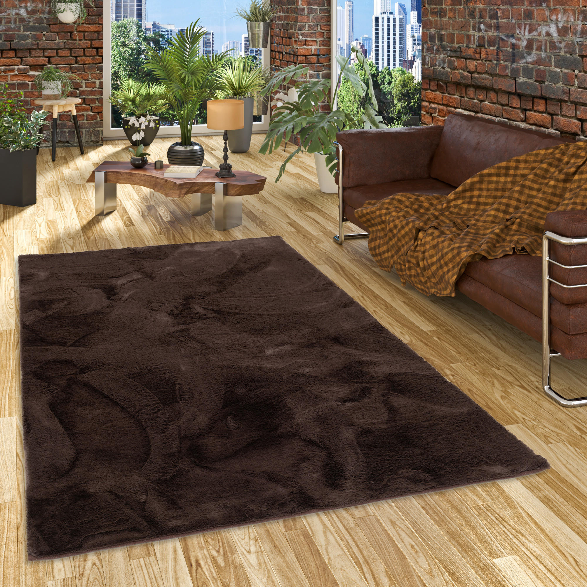 FELLTEPPICH LUXUS SUPER SOFT PLUSH - Mokka, Textil (120/170cm) - Pergamon