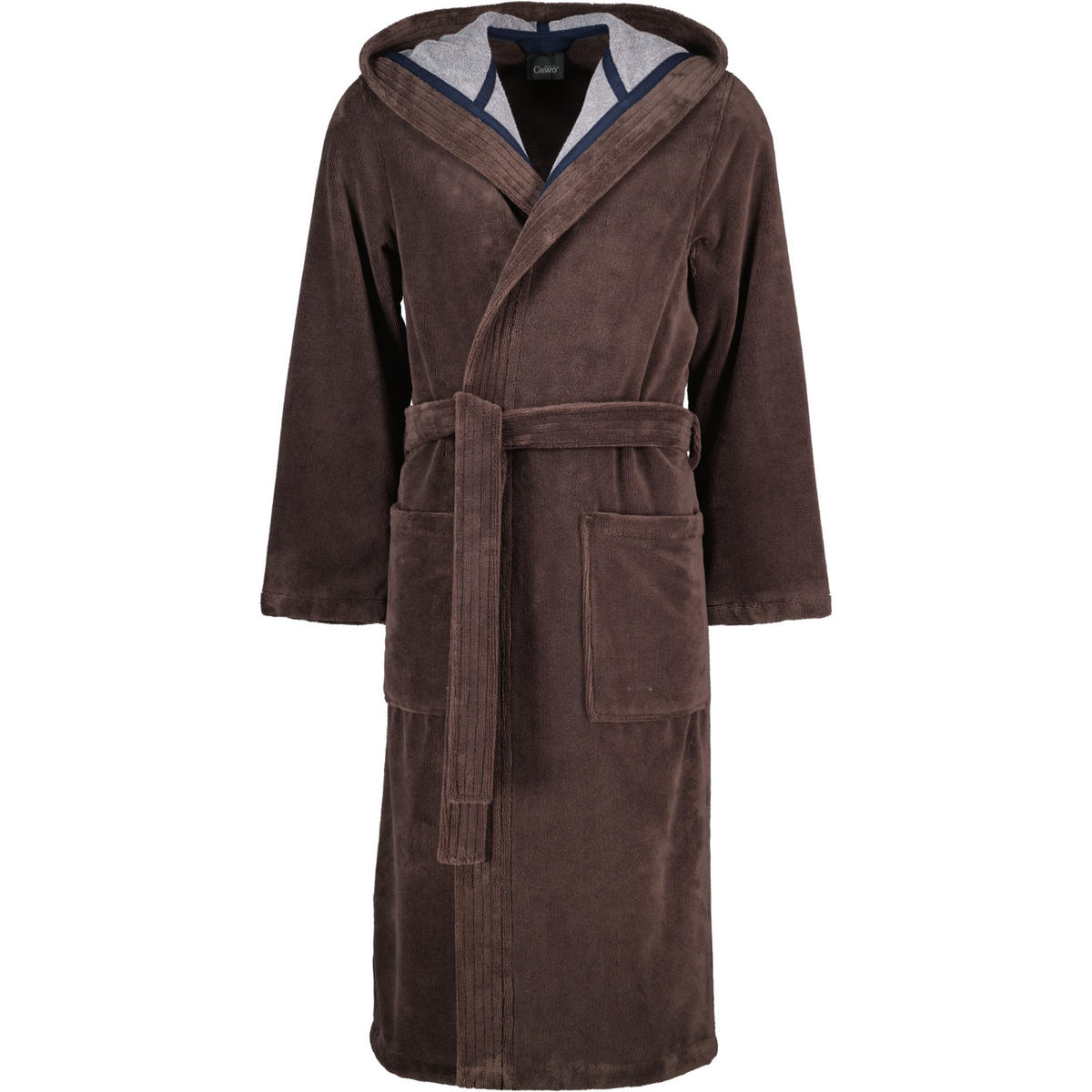 BADEMANTEL HERREN KAPUZE DOUBLEFACE 831 MOKKA - 31 - Braun, Textil (XLnull) - Cawö