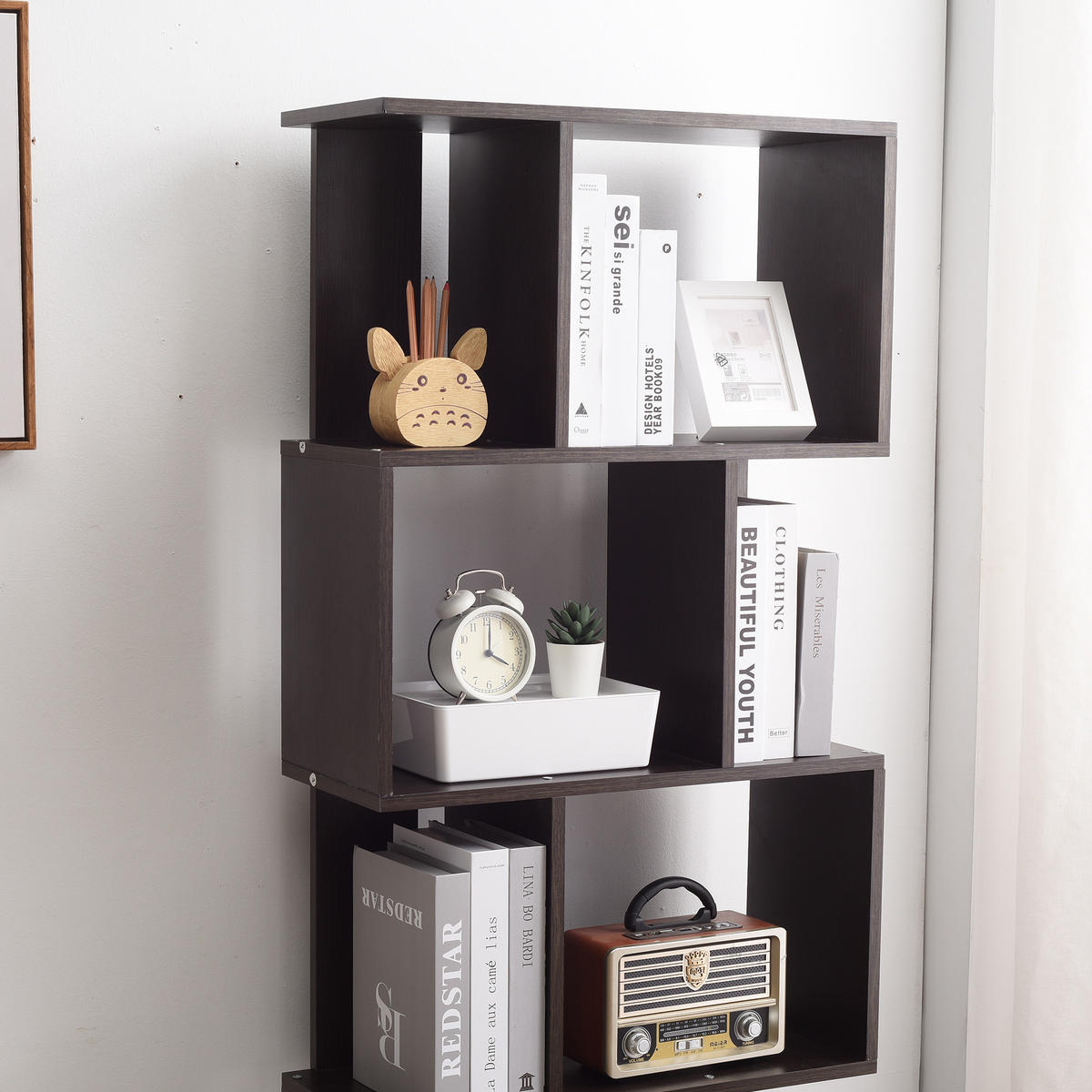 BÜCHERREGAL Wengefarben 24/60/171 cm - Wengefarben, Holzwerkstoff (24/171/60cm) - Mobili Rebecca