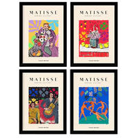 POSTER Set mit 4 Matisse Events A4 Rahmenlos - Klar, Papier (29.7/3cm) - Nacnic