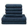 HANDTÜCHER SET, 6er-Set, 50x100 cm + 70x140 cm, 100% Baumwolle, Blau - Dunkelblau, Textil (50/100cm) - Zollner