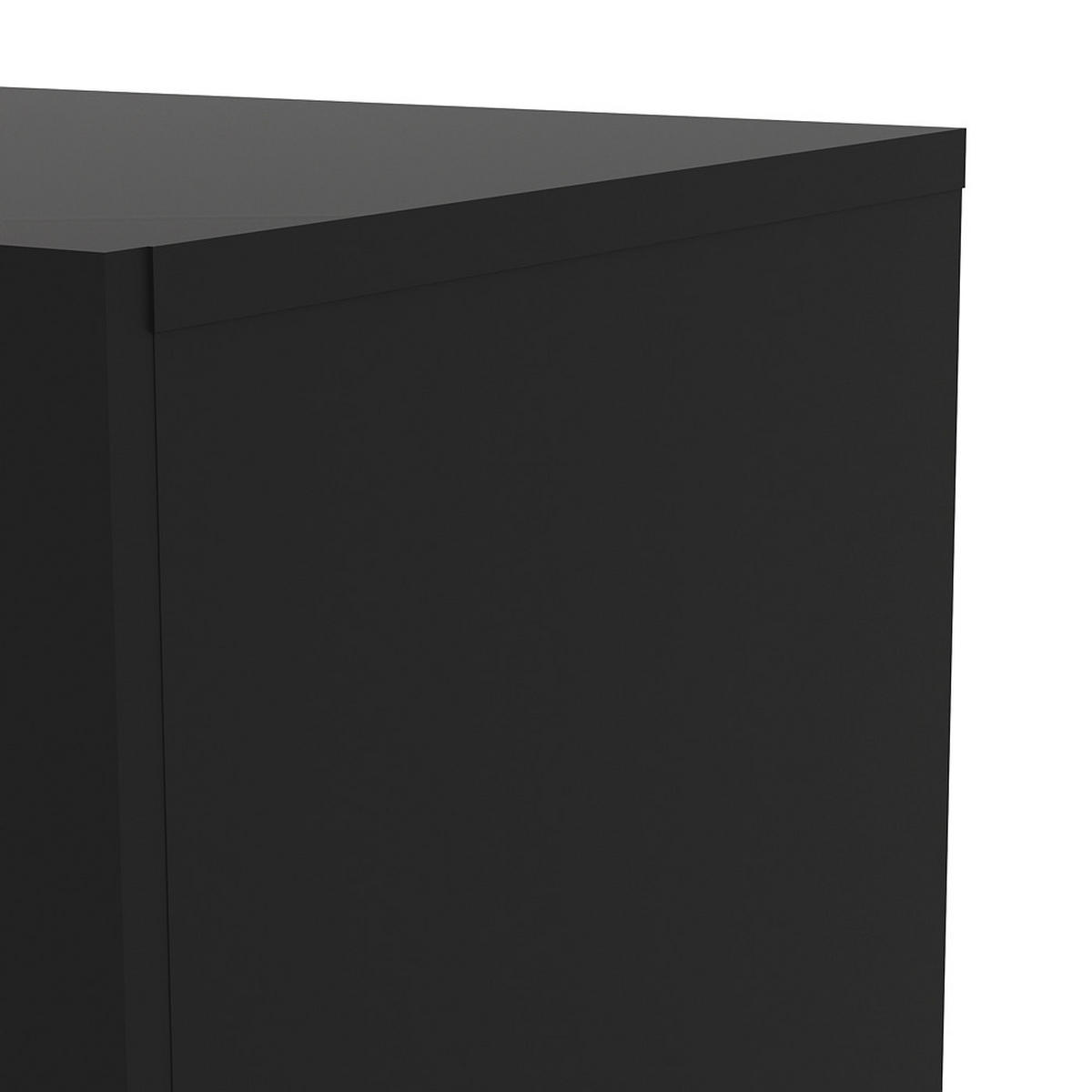 NACHTSCHRANK Schwarz - Schwarz, Holzwerkstoff (40/42/40cm) - ebuy24