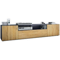LOWBOARD Mogan Fronten in Eiche Natur - Eichefarben, Holzwerkstoff (181/39/35cm) - Vladon