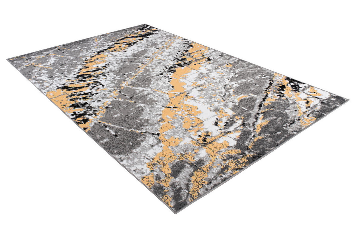 TEPPICH MAYA Gelb Meliert Splash Verwischt 180/250 cm - Gelb, Textil (180/250cm) - Tapiso