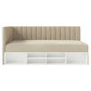 JUGENDBETT Ventrio Graubeige Easy-Clean-Samtbezug 90x200 cm - Taupe, Holz/Textil (90/200cm) - Selsey