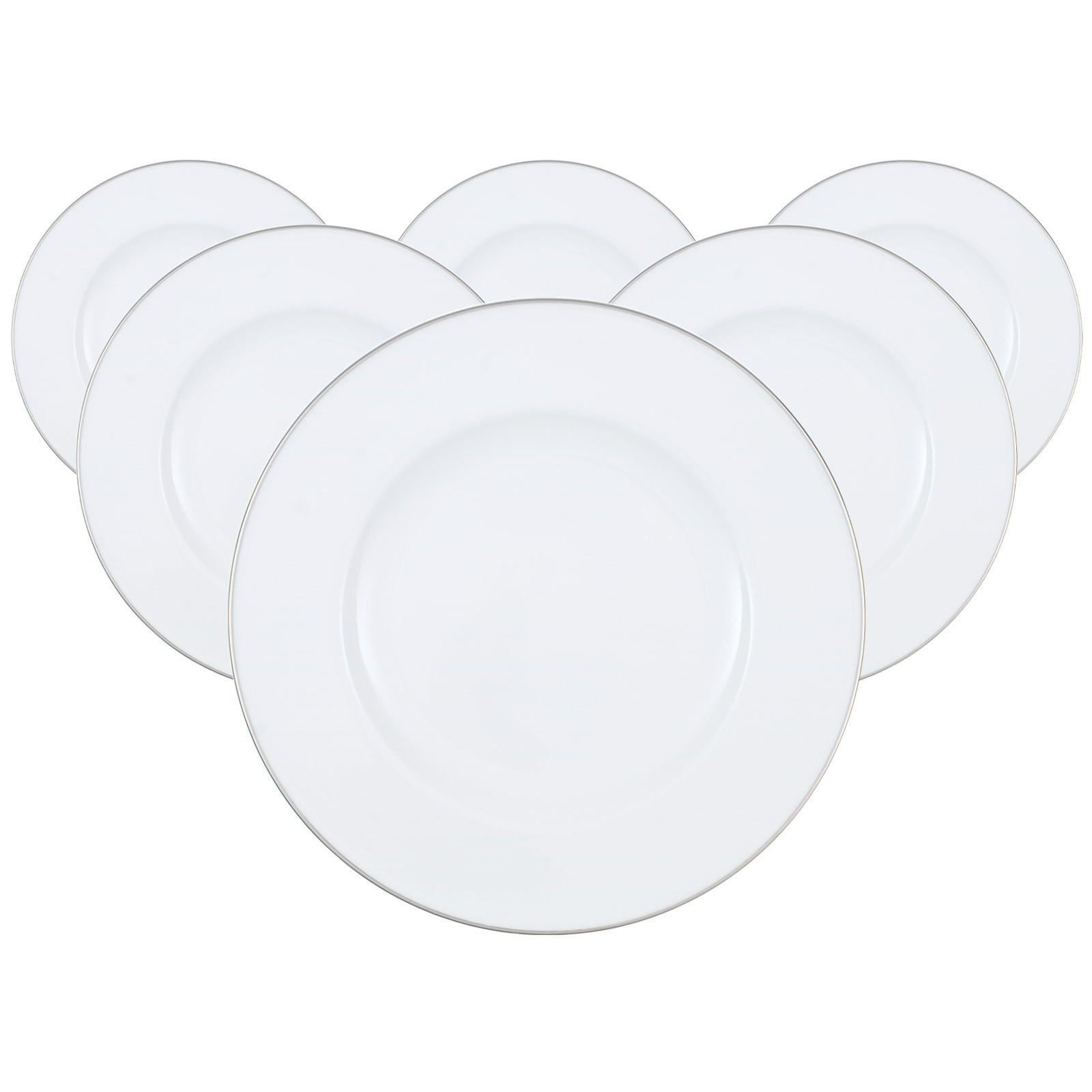 SPEISETELLER Anmut Platinum No. 1 weiß ø 27,7 cm 6er Set - Weiß, Keramik (27.7cm) - Villeroy & Boch