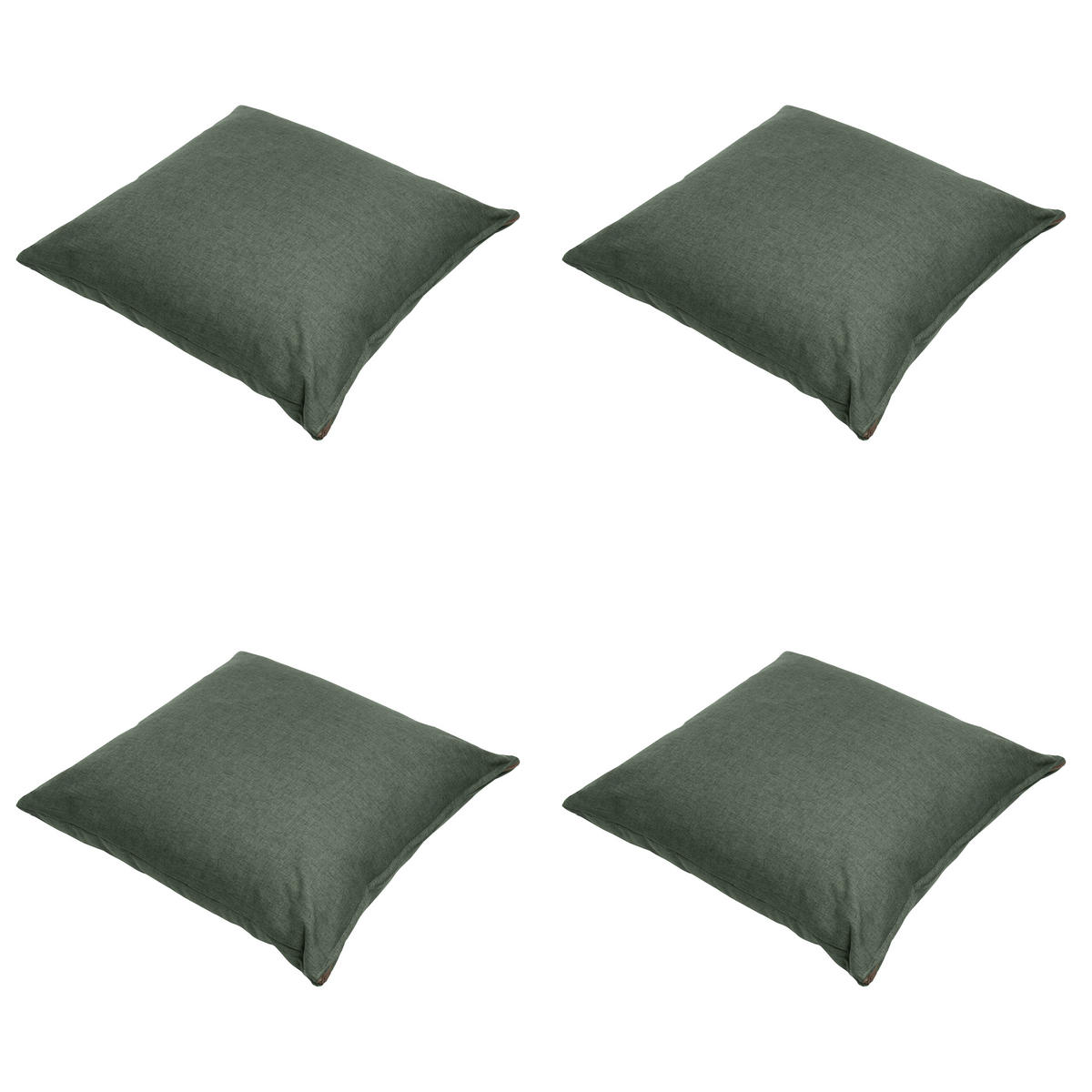 DEKORATIONSKISSEN Best deal - Grün - 45/45/10 cm - 4er-Set - Grün, Textil (45/45cm) - Madison