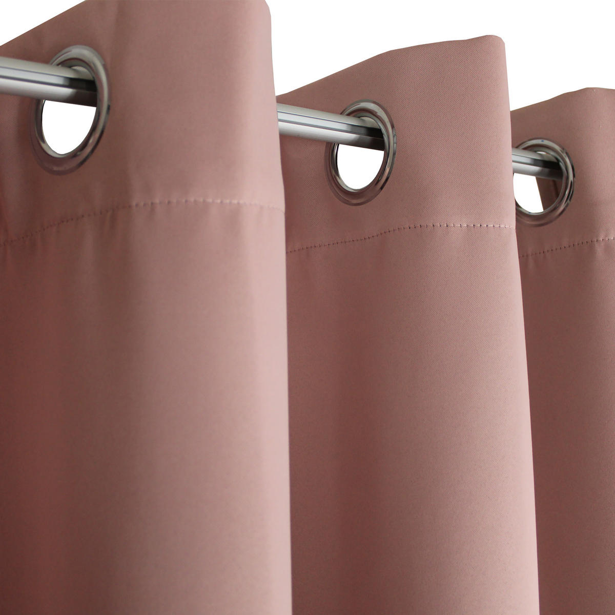 VERDUNKELUNGSVORHANG Ösen 140/145 cm Rosa - Rosa, Textil (140/145cm) - TiborTex