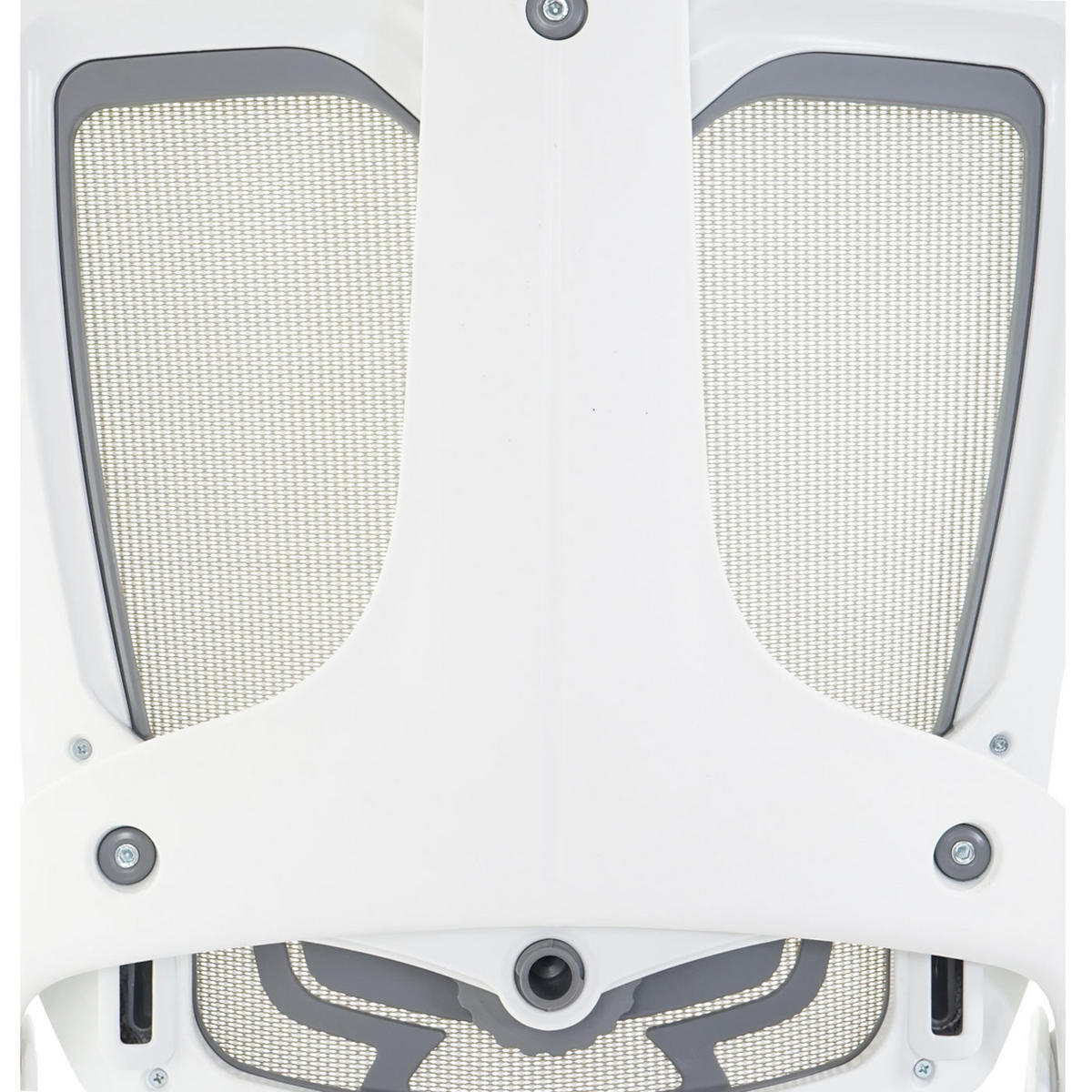 DREHSTUHL Merkur HxBxT 138x75x68cm Sitzhöhe 48cm Polster/Netz ergonomisch Weiß-Grau - Hellgrau, Kunststoff (75/138/68cm) - PROREGAL