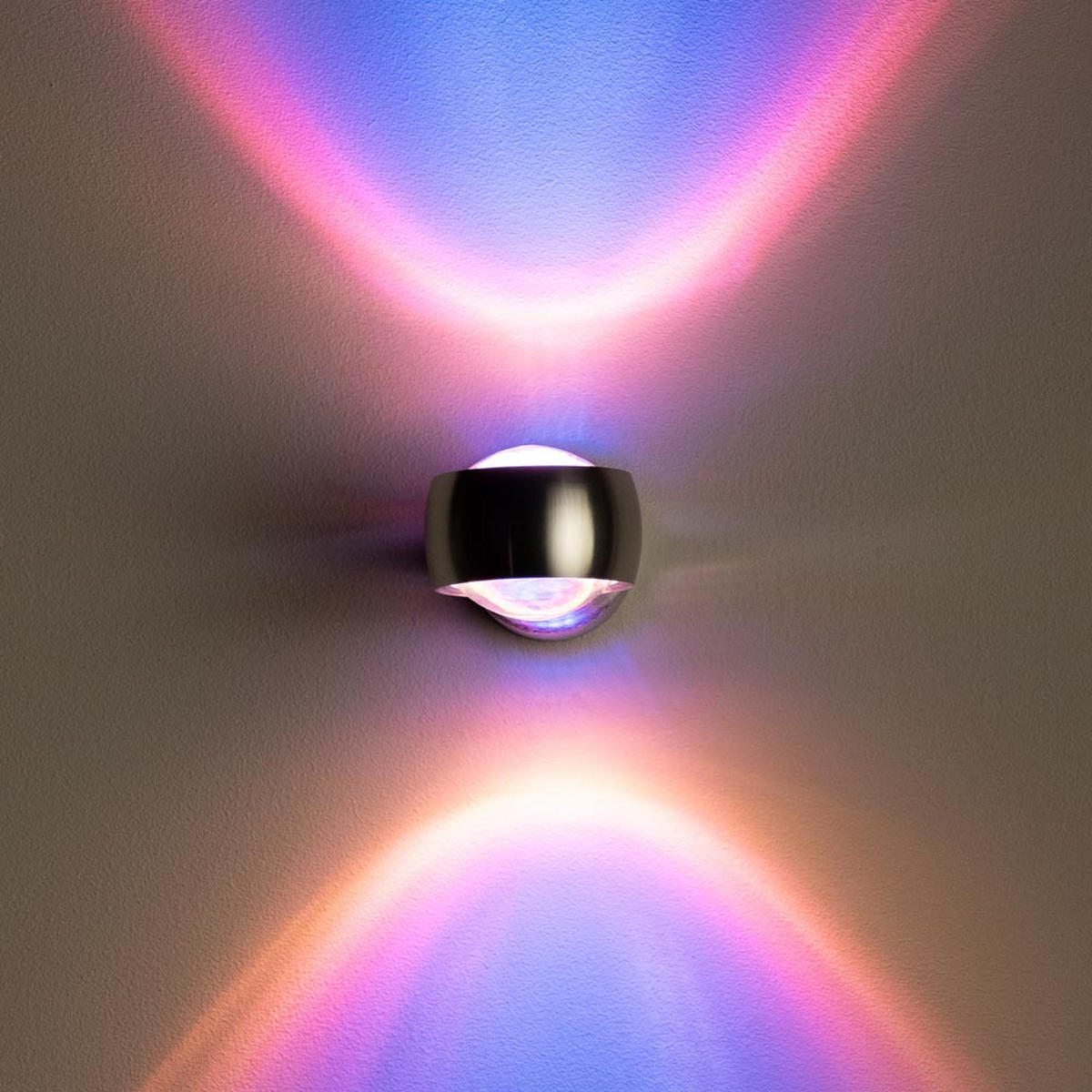 WANDLAMPE Beam Rund Aluminium - Alufarben, Metall (8/5/12cm) - s.luce