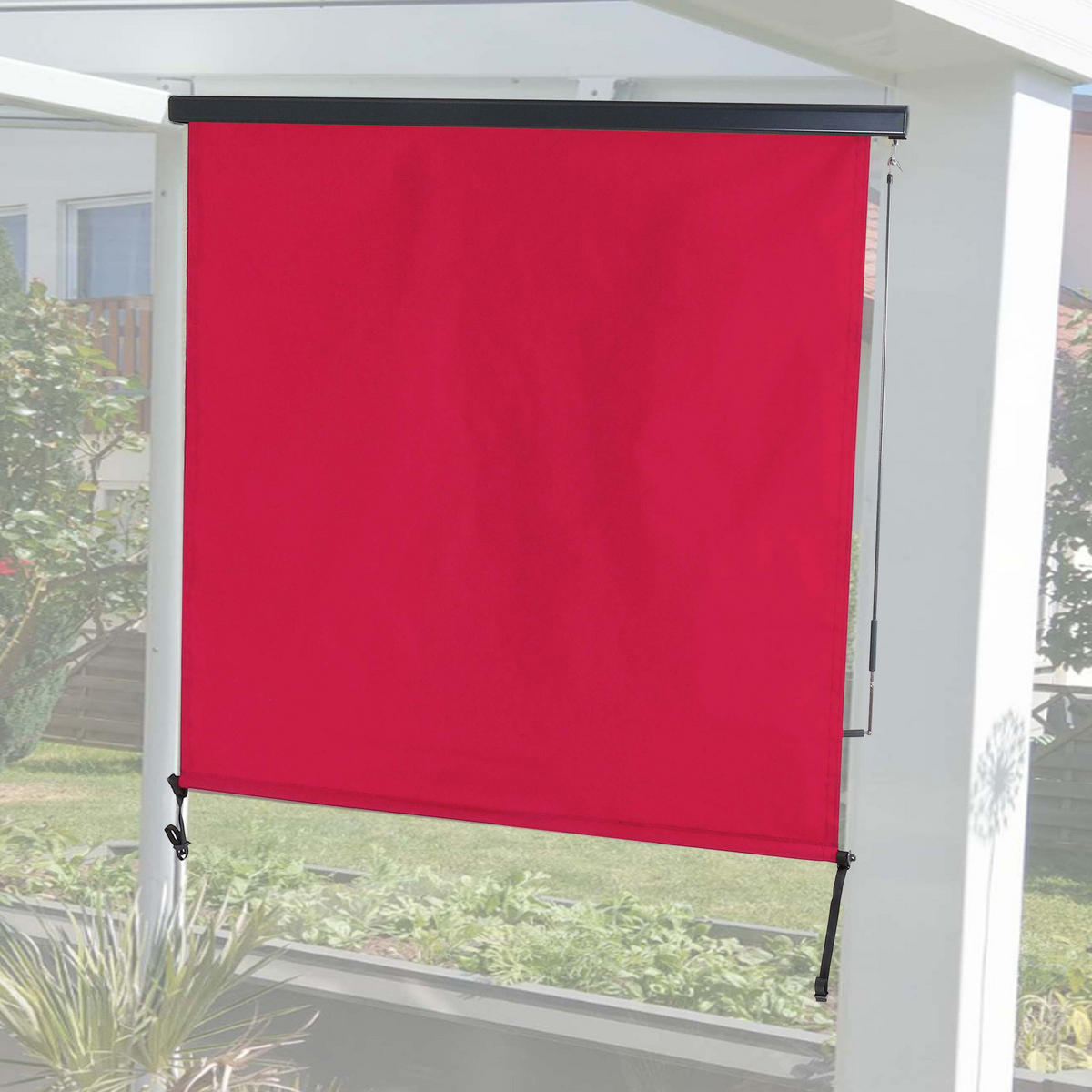VERTIKALMARKISE Bordeaux - Bordeaux, Textil (180/250/8cm) - MCW
