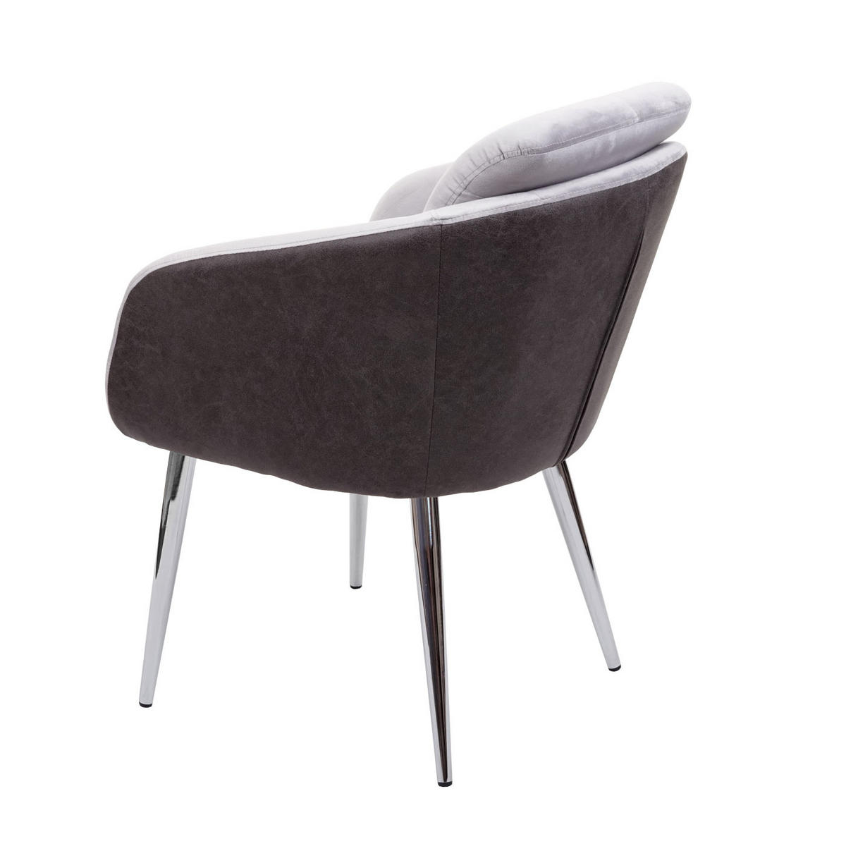ESSZIMMERSTUHL Grau 6er-Set - Grau, Textil (61/88/68cm) - MCW