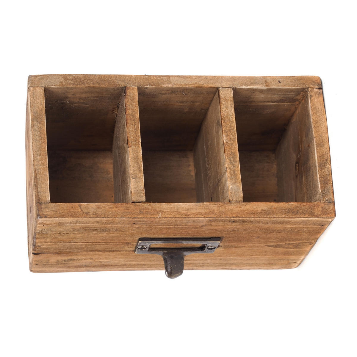 STIFTEHALTER-BOX Vintage 19 Mahagoni 01 natur-vintage - Naturfarben, Holz (10/19/12cm) - DESIGN DELIGHTS