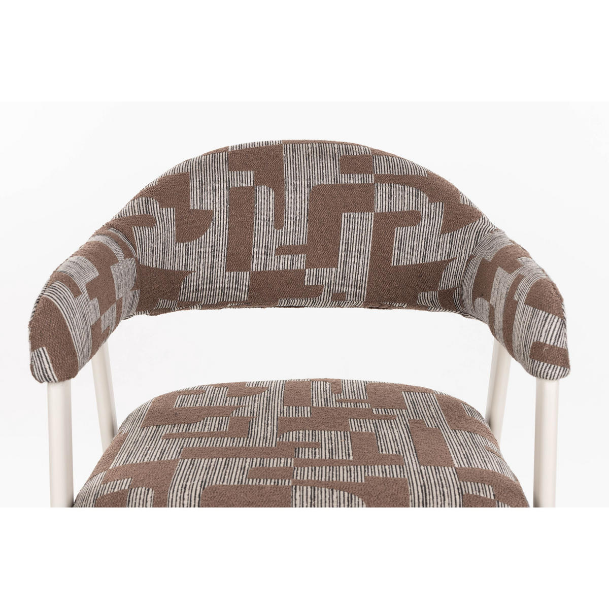 ESSZIMMERSTÜHLE Miyo Grau - 2 er Set - Beige, Metall (55/81/58cm) - Dutchbone