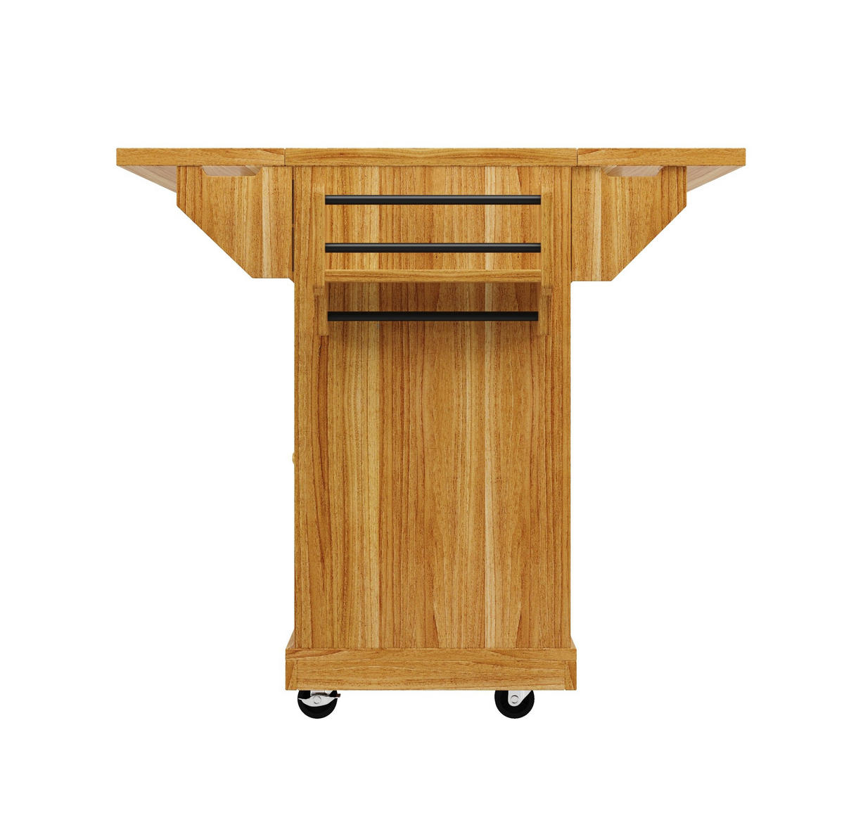SERVIERWAGEN mit Stauraum und Ausziehfunktion 142,5 x 80 x 95 cm Dark Brown - Braun, Holz (80/95/142.5cm) - Beauniv