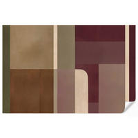 TAPETE - Unis - Abstrakt - Bordeaux - Linien - 400x280 cm - Multicolor, Papier (400/280cm) - OnlyWow