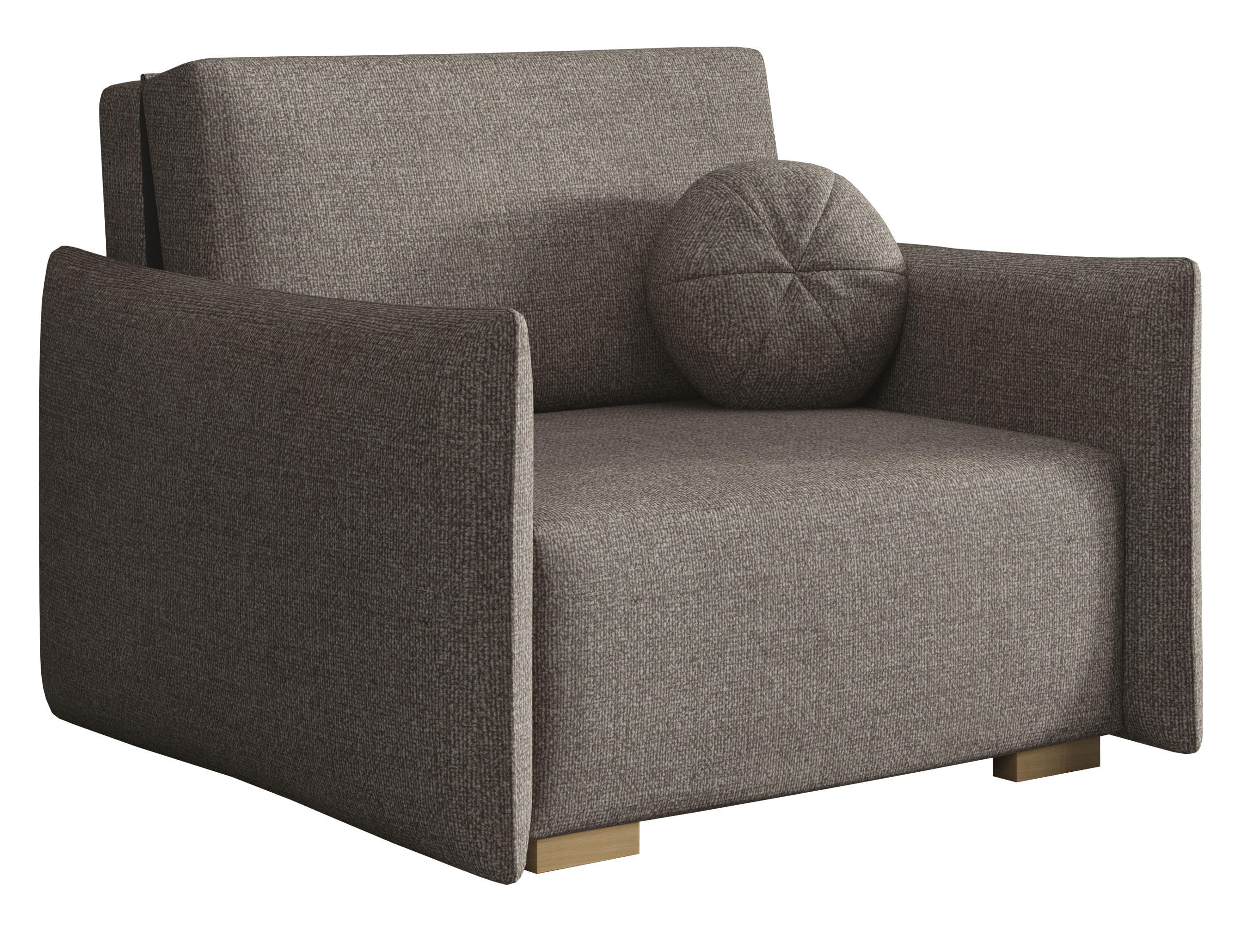 SCHLAFSOFA Viva Glov I - Hellbraun/Naturfarben, Holz/Textil (104/85/98cm) - MIRJAN24