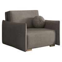 SCHLAFSOFA Viva Glov I - Hellbraun/Naturfarben, Holz/Textil (104/85/98cm) - MIRJAN24