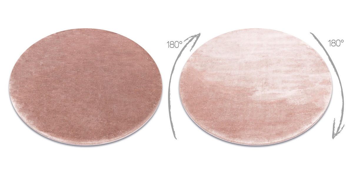 TEPPICH Visco 200 cm - Pink, Textil (200/200cm) - rugsX