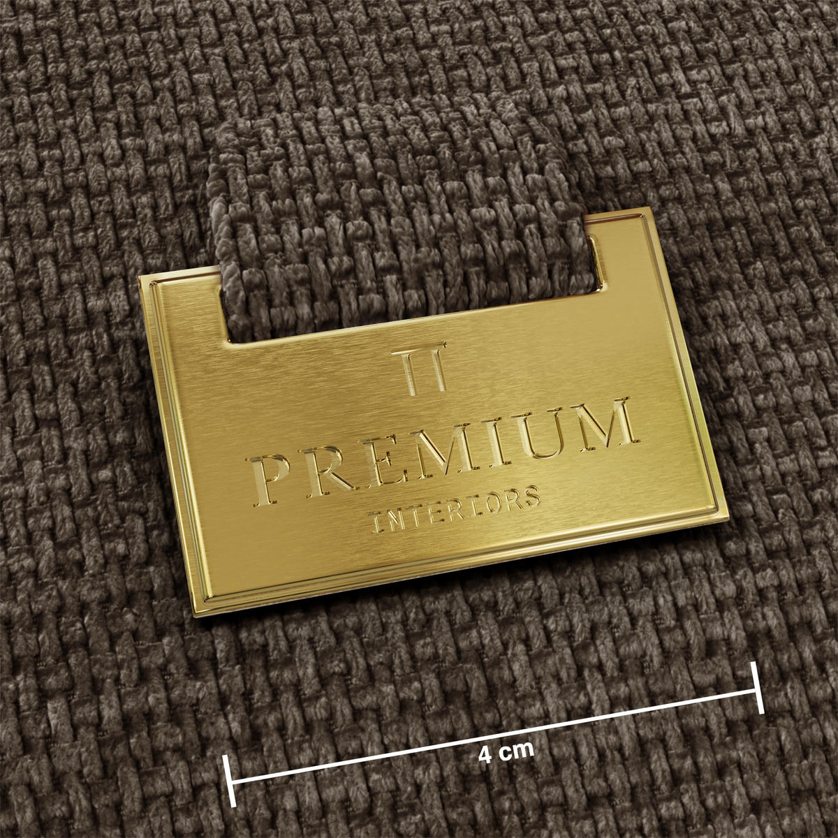 ECKSOFA rechtwinklig HANA Strickvelours Espressobraun 300cm - Dunkelbraun/Braun, Textil (300/155cm) - Premium Interiors