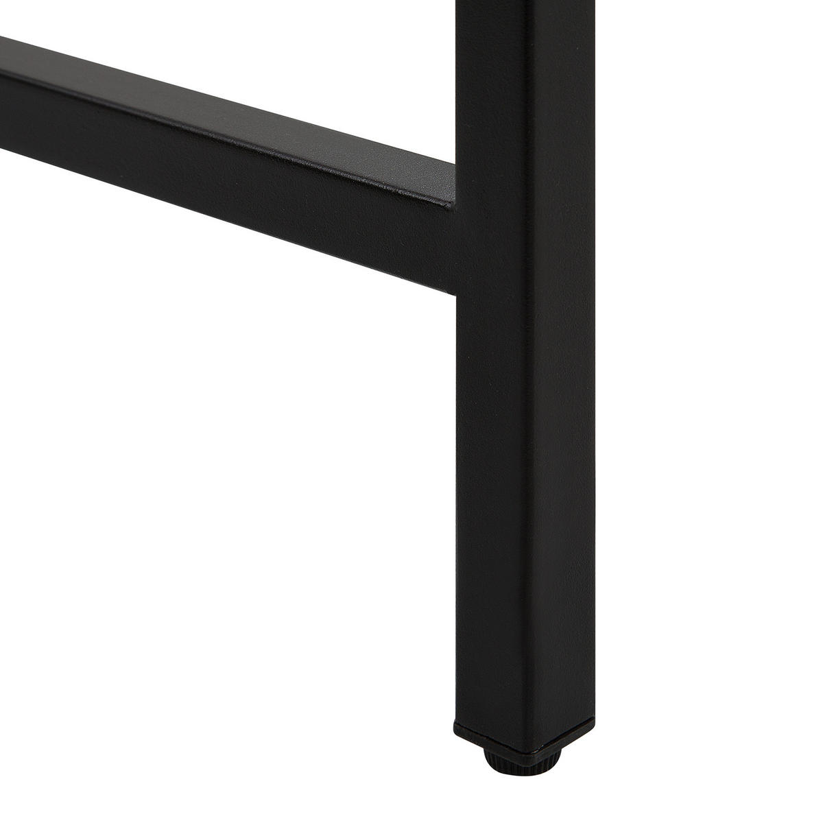 KONSOLENTISCH dunkler Holzfarbton/schwarz Tulia - Dunkelbraun/Schwarz, Holzwerkstoff (30/100/81cm) - Beliani