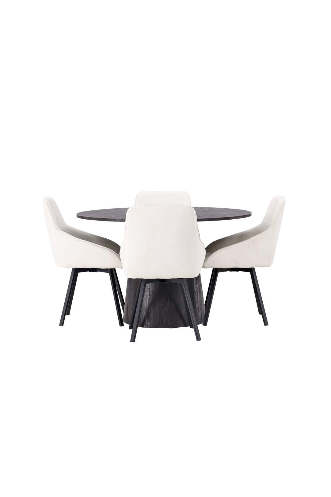TISCHGRUPPE Mocca - Braun, Holzwerkstoff (120/75/120cm) - ebuy24