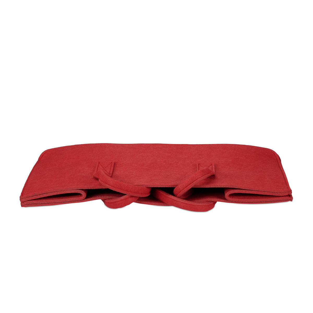 KAMINHOLZTASCHE - Rot, Textil (25/25/50cm) - Relaxdays