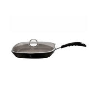 GRILLPFANNE Schwarz 28/28/4.5 cm BH6130 - Schwarz, Glas (28cm) - Berlinger Haus