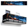 BALKON-SICHTSCHUTZ Lagerfeuer - See - Abendlicht - Dunkelblau, Kunststoff (500/80cm) - MuchoWow