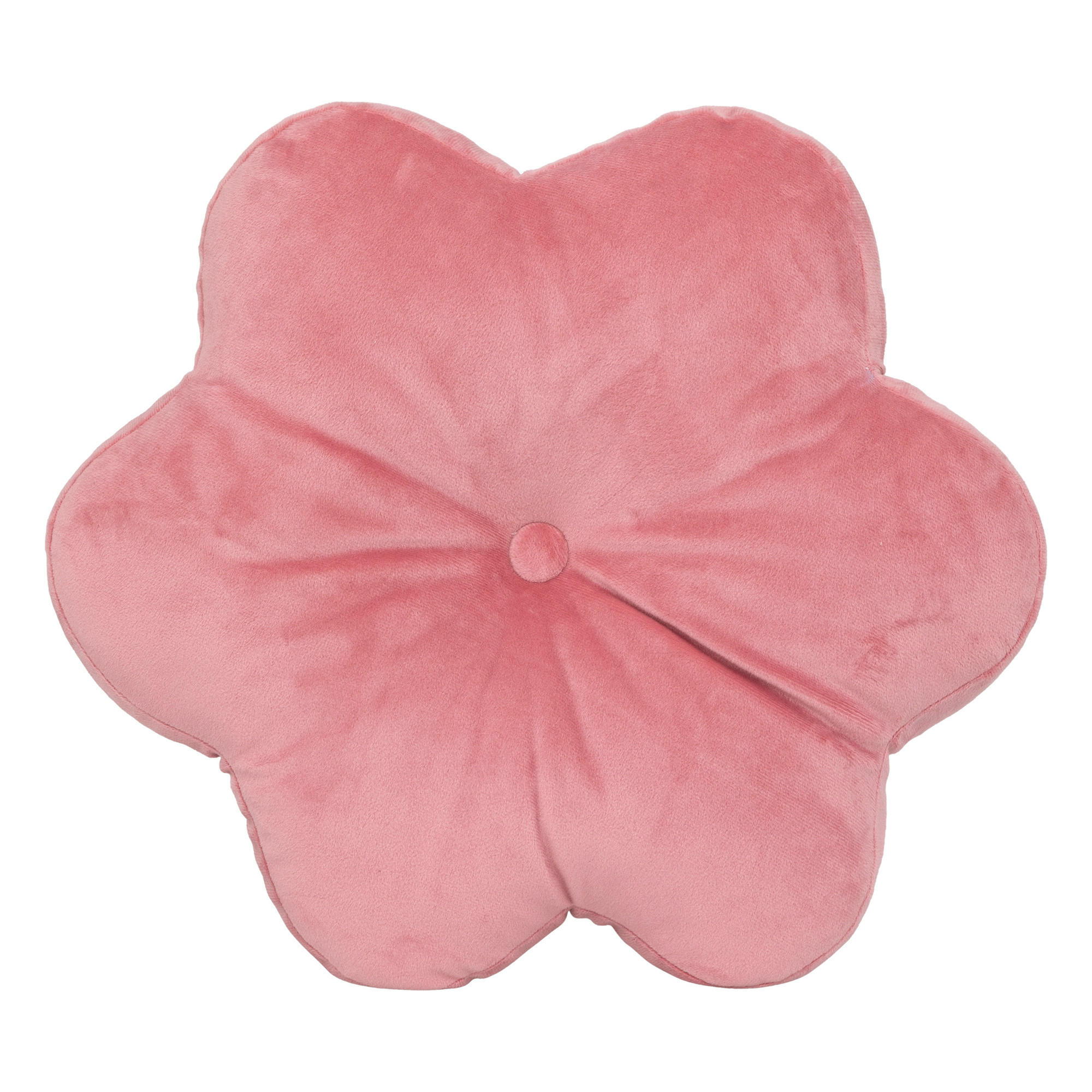 BLUMENKISSEN Amelia 38/38/8 cm - Rosa, Textil (38/38cm) - Atmosphera for kids