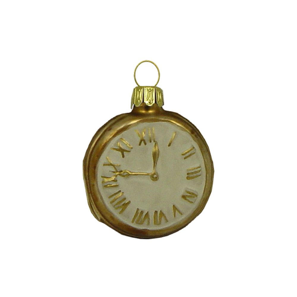 CHRISTBAUMSCHMUCK Taschenuhr Bronzegold 4 cm - Multicolor, Metall (0.1/4/0.1cm)