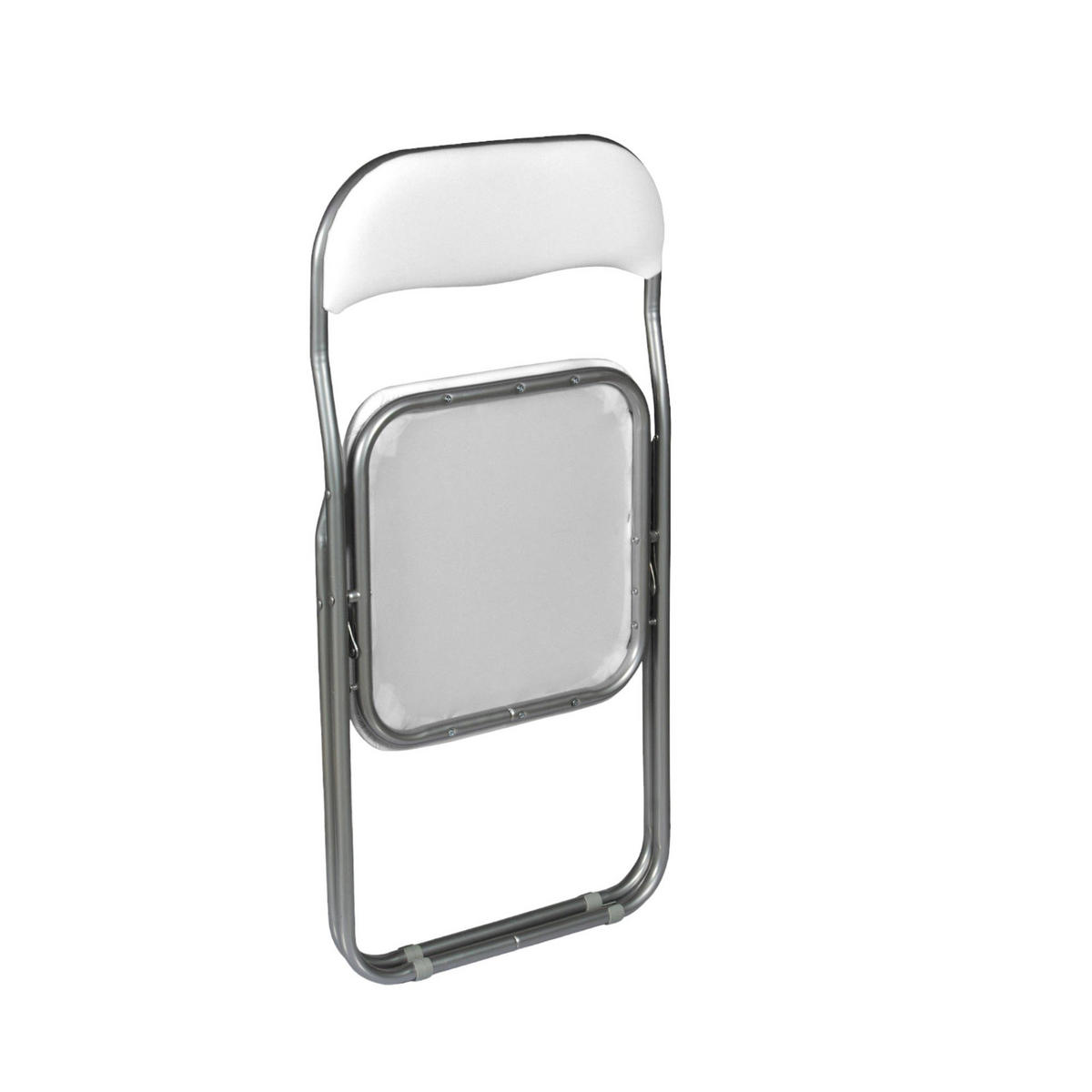 KLAPPSTUHL Weiß 47/43/79.5 cm - Grau, Metall (43/79.5/47cm) - DMORA