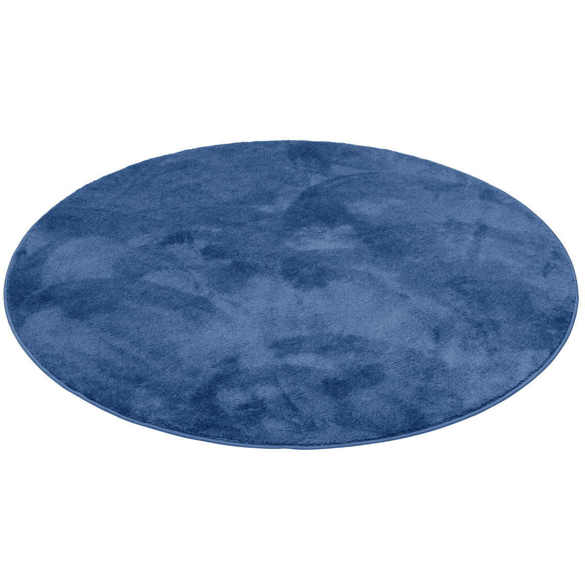 HOCHFLOR LANGFLOR TEPPICH SUPER SOFT MELIA RUND - Dunkelblau, Textil (160/160cm) - Pergamon