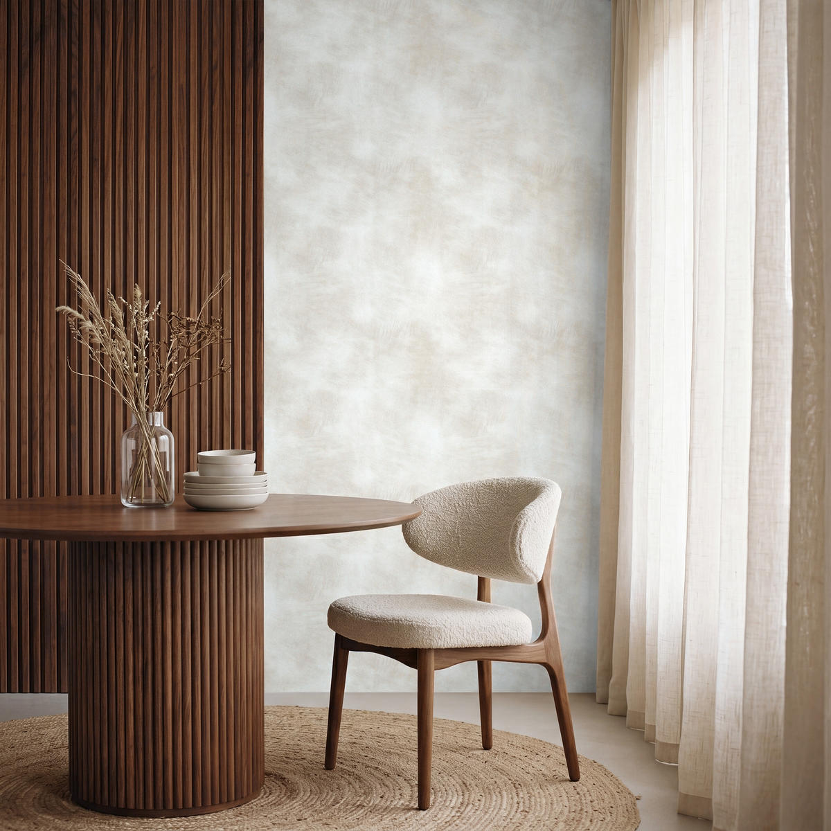 TAPETE - Dezent - Textur - Beige - 100x200 cm - Creme, Papier (100/200cm) - OnlyWow