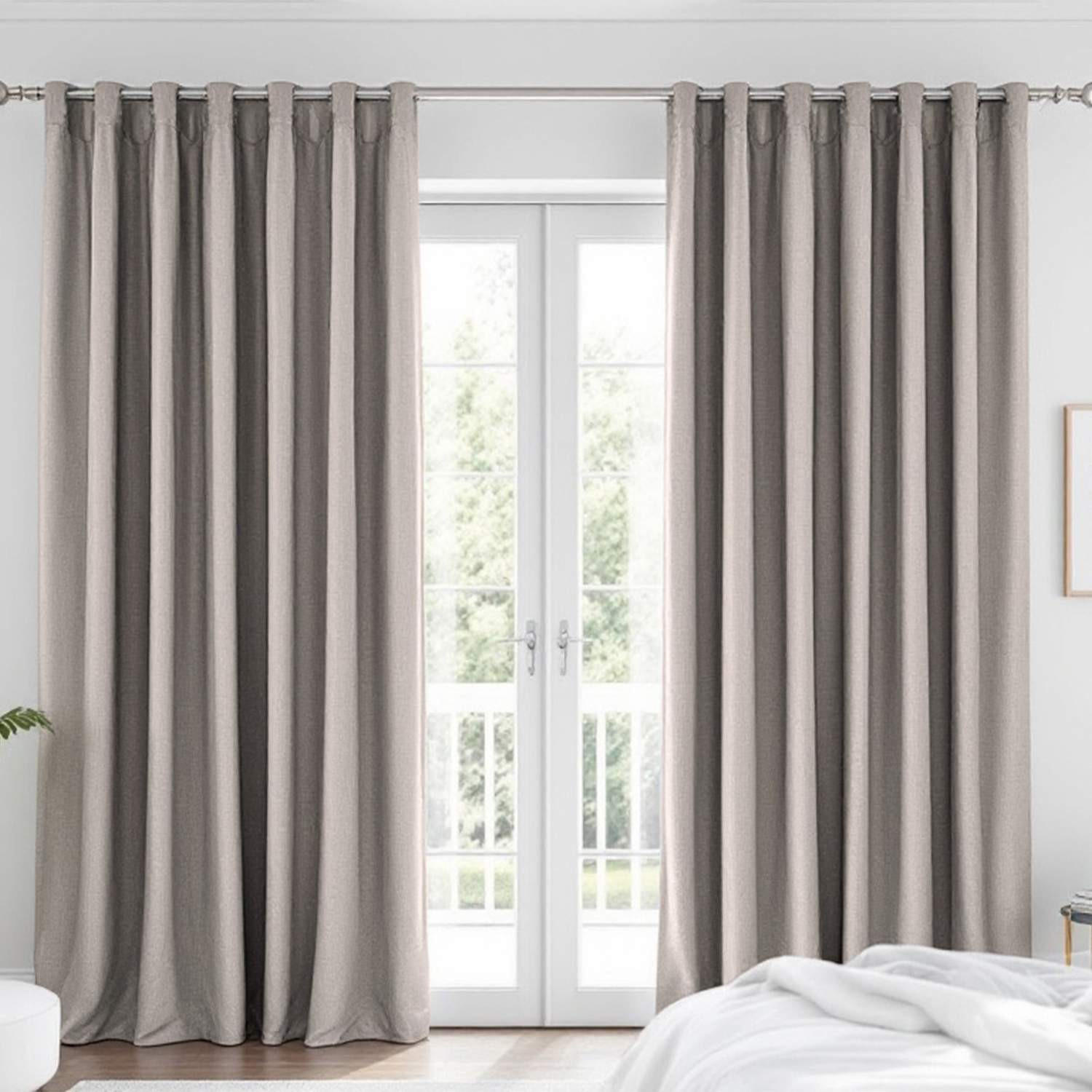 ÖSENVORHANG HARP Blickdicht - Hellgrau, Textil (140/0.5/250cm) - Esprit