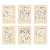 POSTER Set Mit 6 Illustrationen Von Pablo Picasso Weiblich A3 Rahmenlos - Klar, Papier (29/3cm) - Nacnic