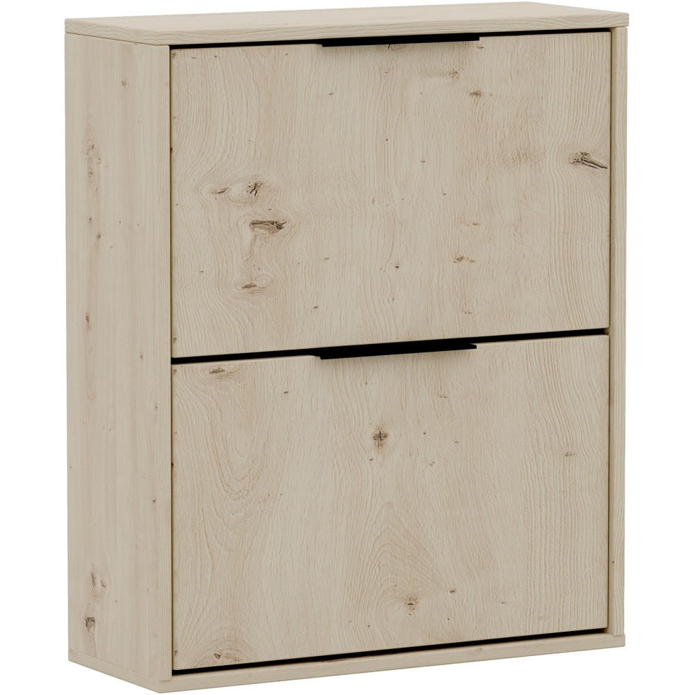 SCHUHSCHRANK Muno mit 2 Türen, eiche Artisan - Eiche Artisan, Holzwerkstoff (60/87.5/30cm) - Beautysofa