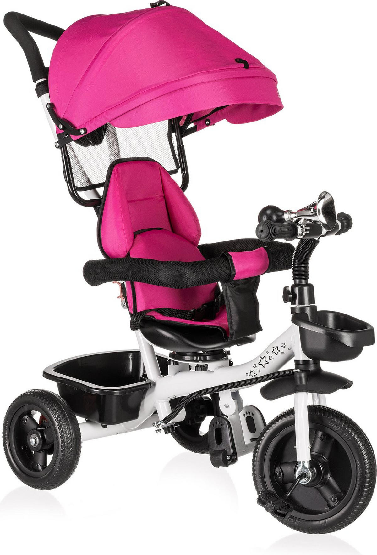 DREIRAD 3-in-1 - Rosa, Kunststoff/Metall (100/78/94cm)