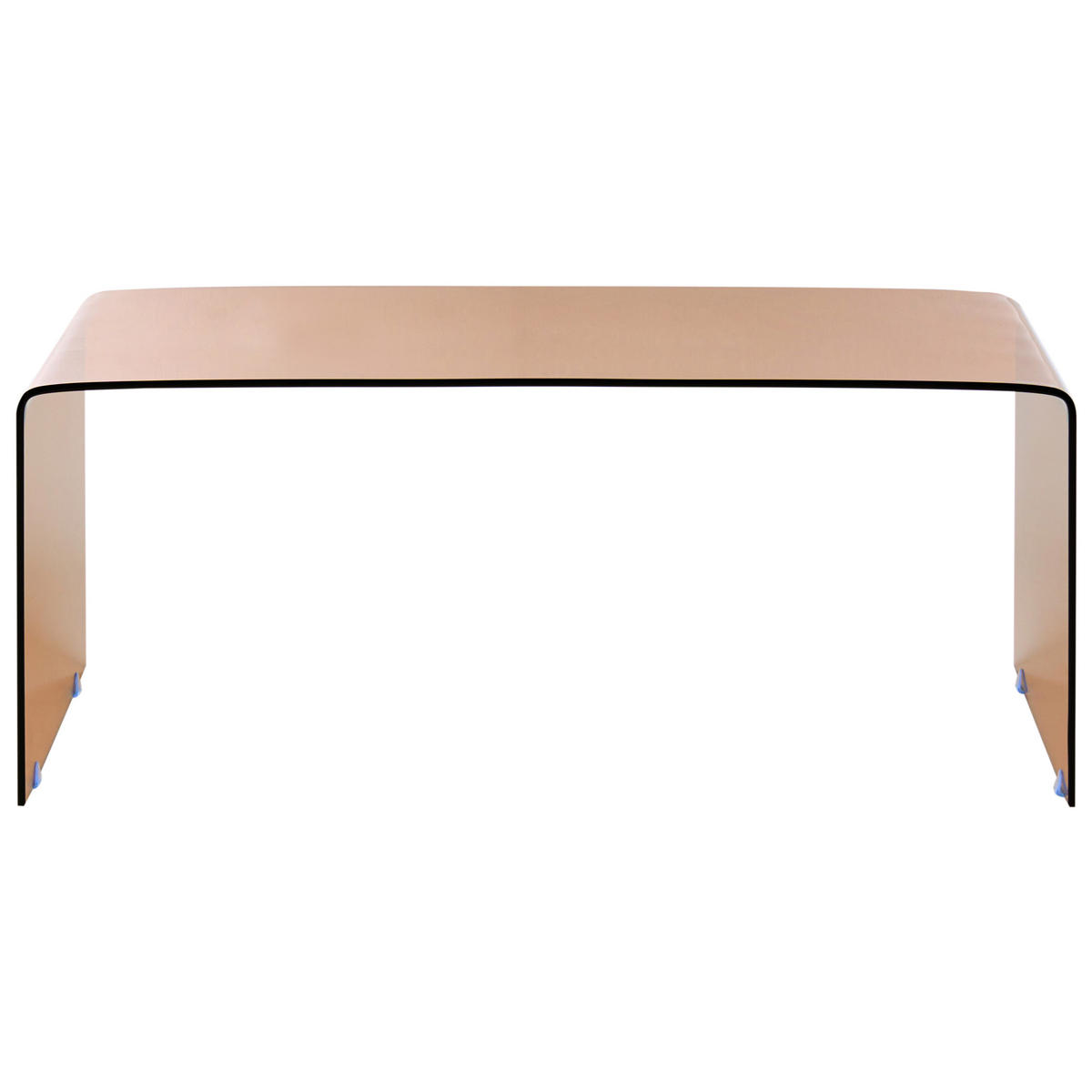 COUCHTISCH Braun Kendall - Braun, Glas (100/50/40cm) - Beliani